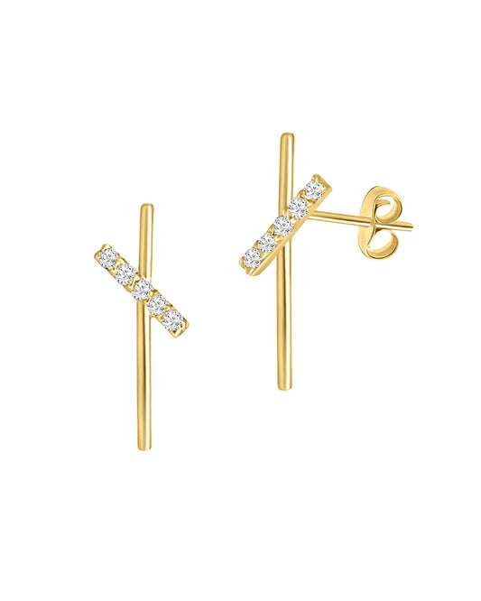 14K Rowan Diamond Stud