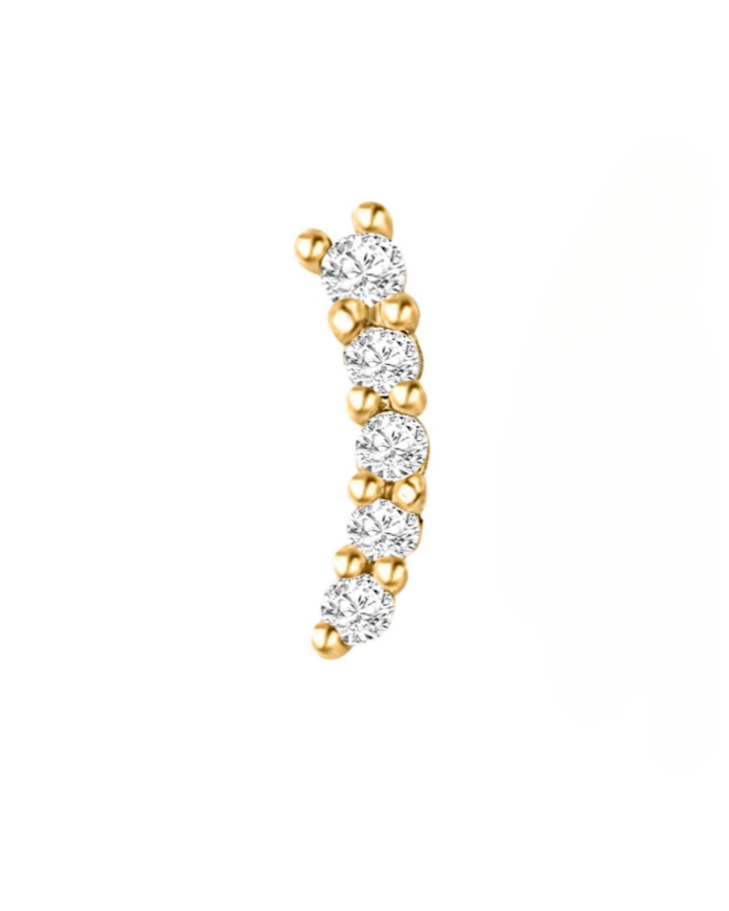 14k Cleo Diamond Stud