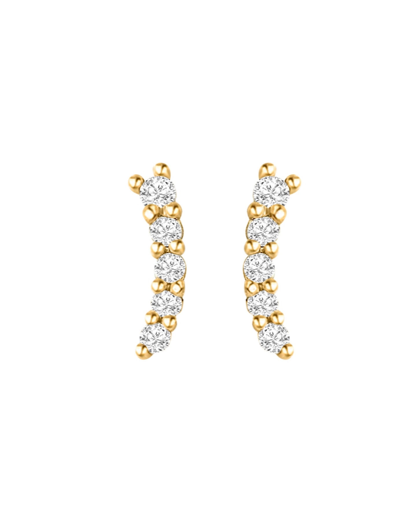 14k Cleo Diamond Stud