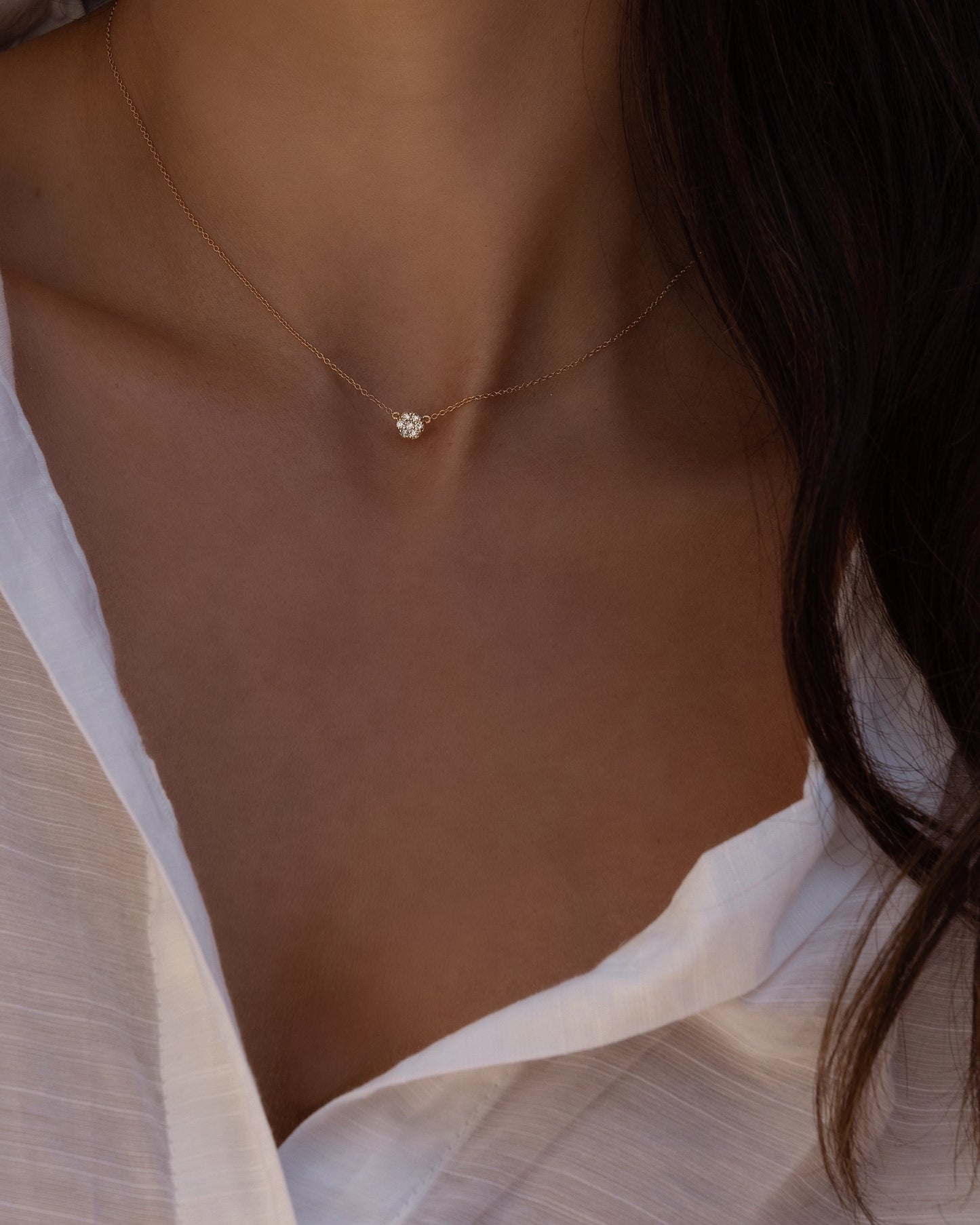 The Arameh Tiny Diamond Necklace