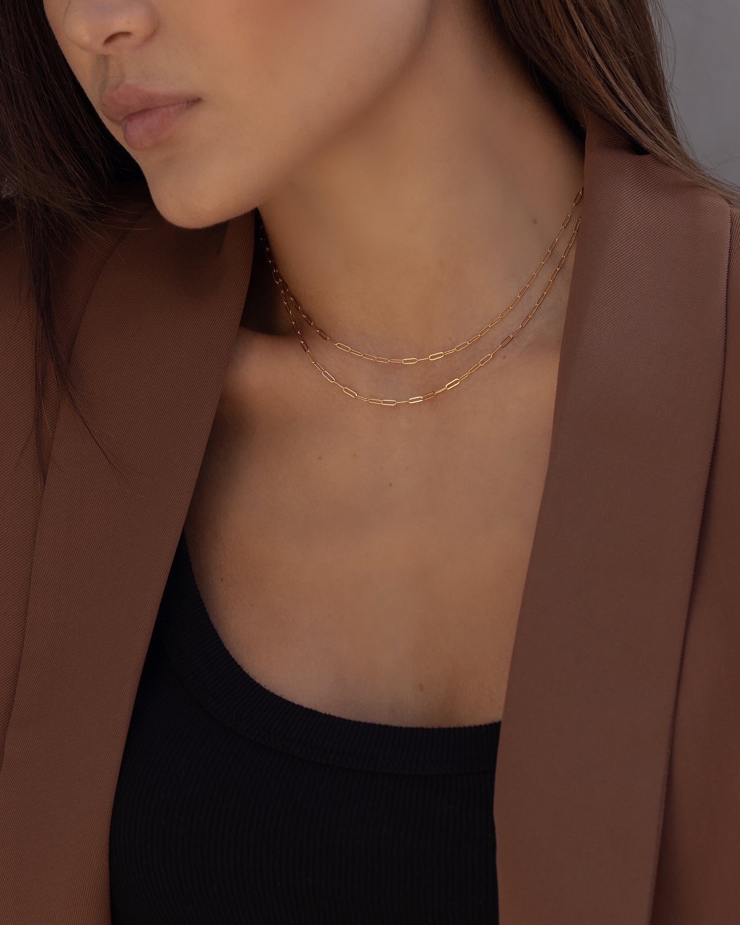 Elle Double Layer Short Necklace