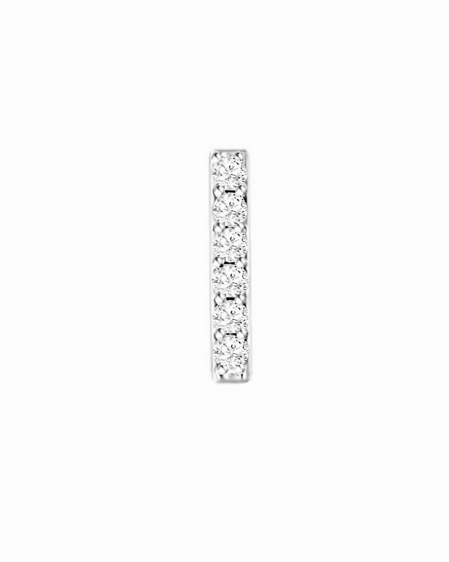 14K Diamond Bar Studs