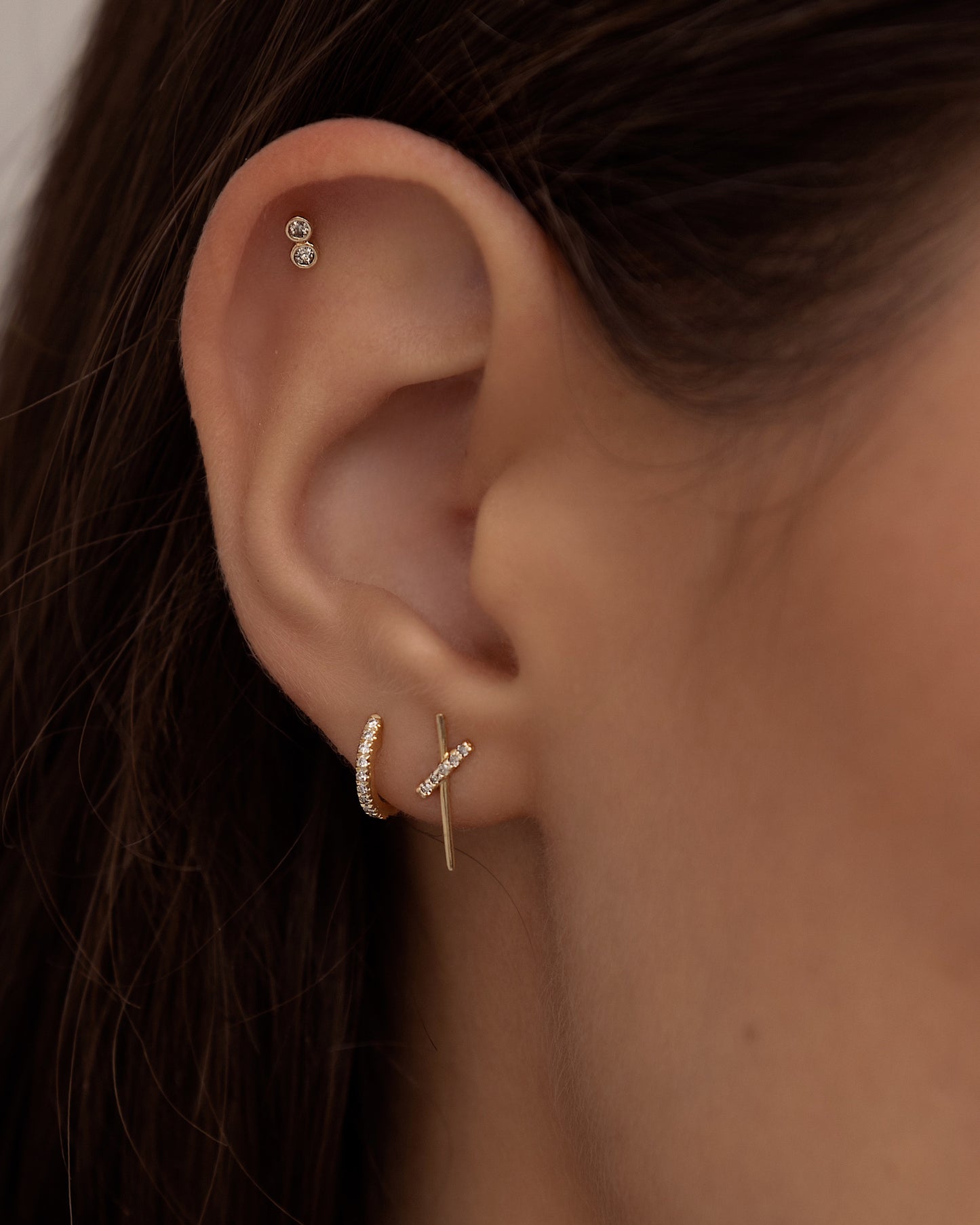 14K Rowan Diamond Stud