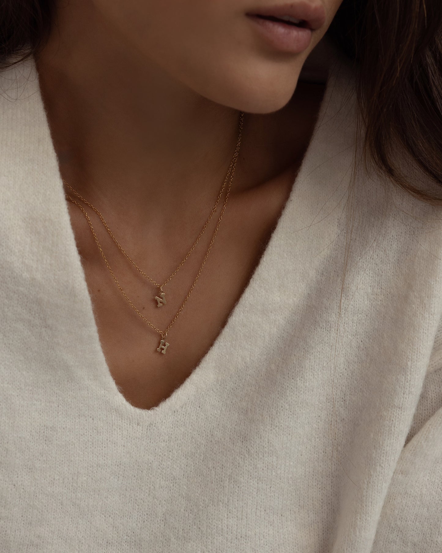 Teeny Tiny Initial Necklace