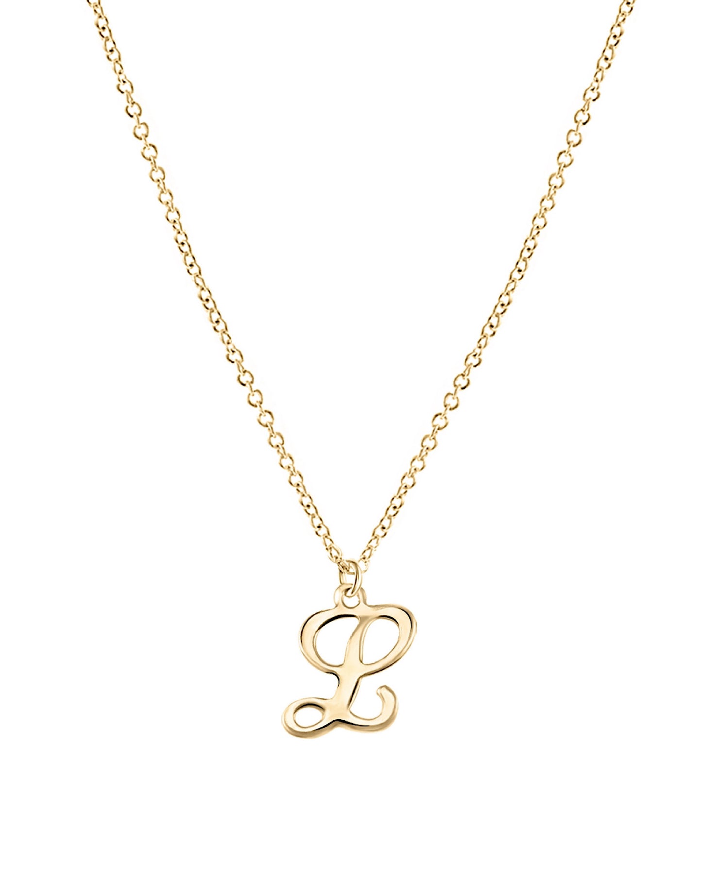 Script Initial Necklace