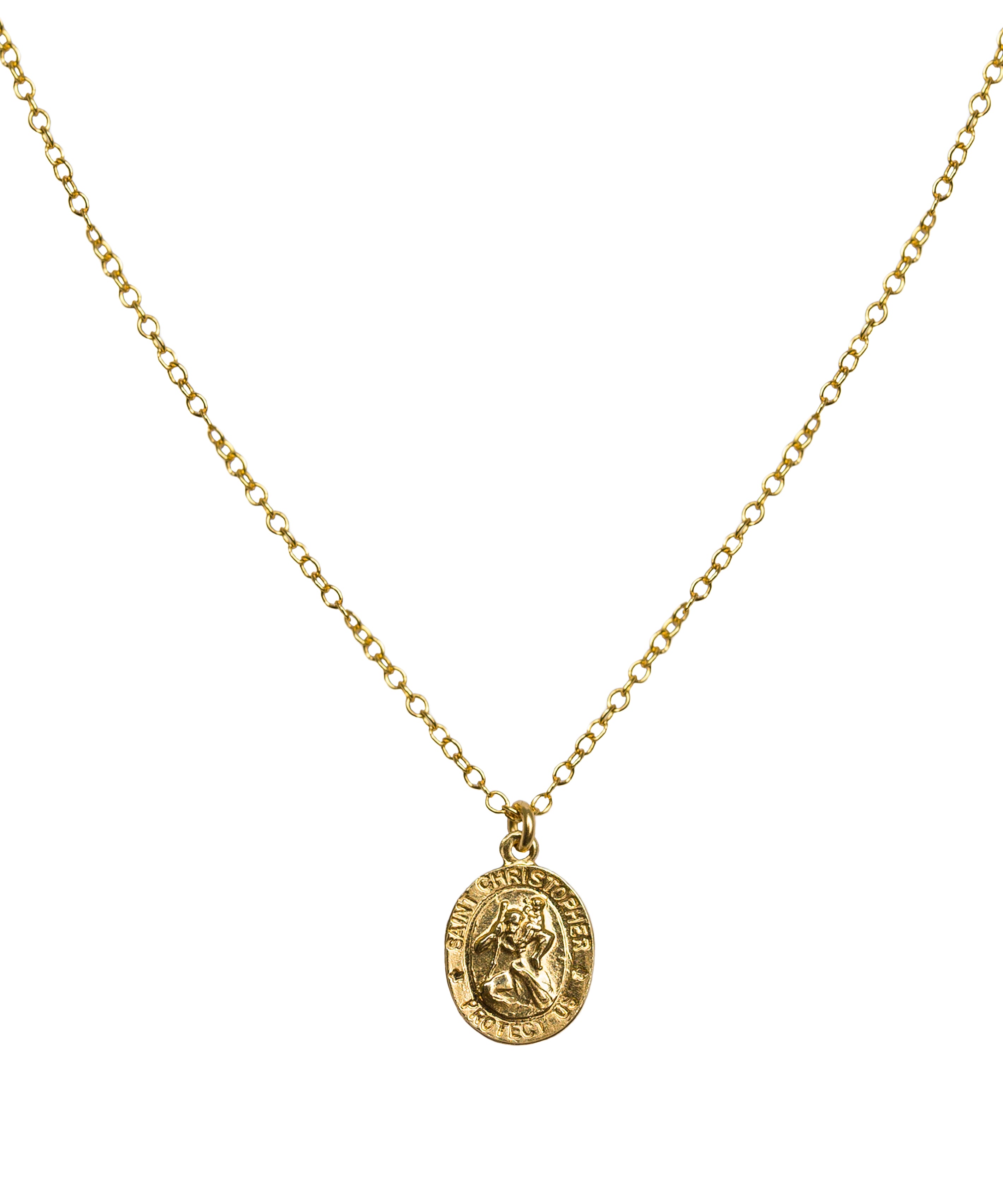 Personalised Sterling St Christopher Necklace | Lisa Angel