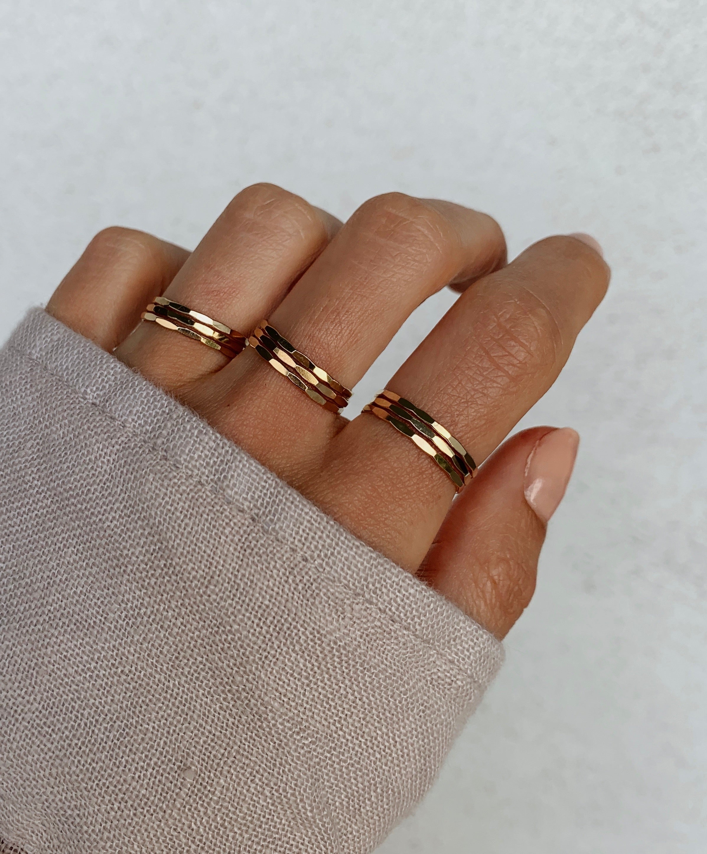 Triple on sale stack ring